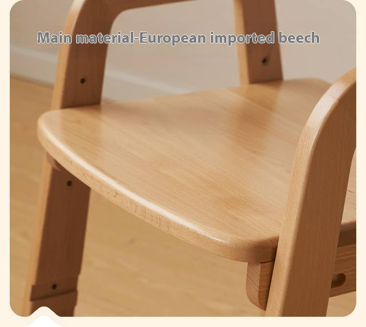 Beech Solid Wood Washable Kids Soft Chair