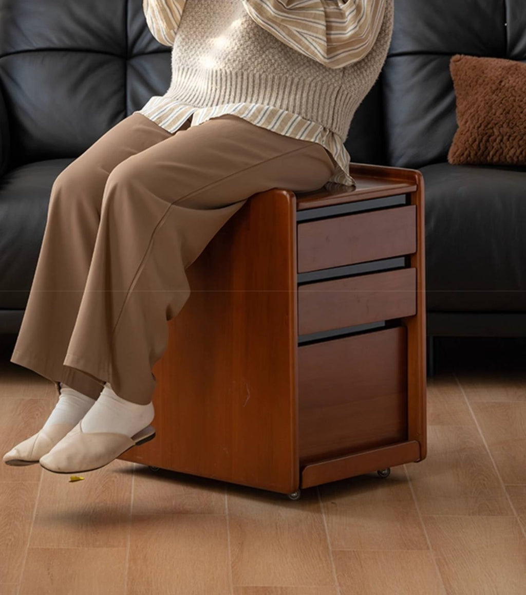 Oak Solid Wood Simple Style Nightstand