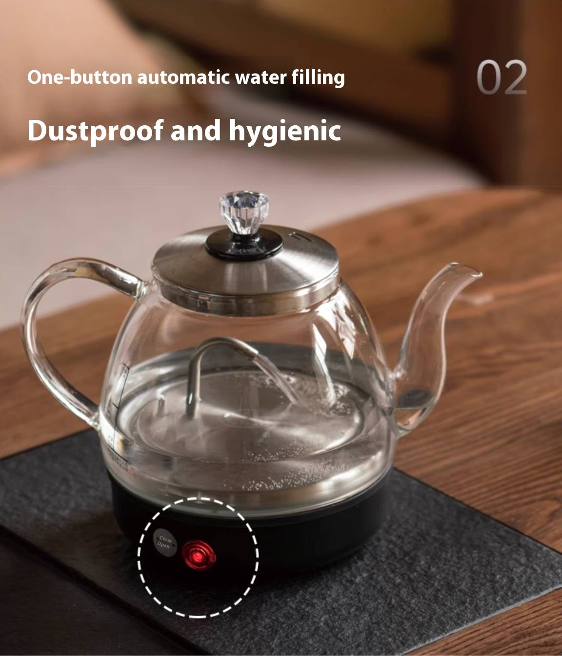 Ash Solid Wood Retractable Office Desk