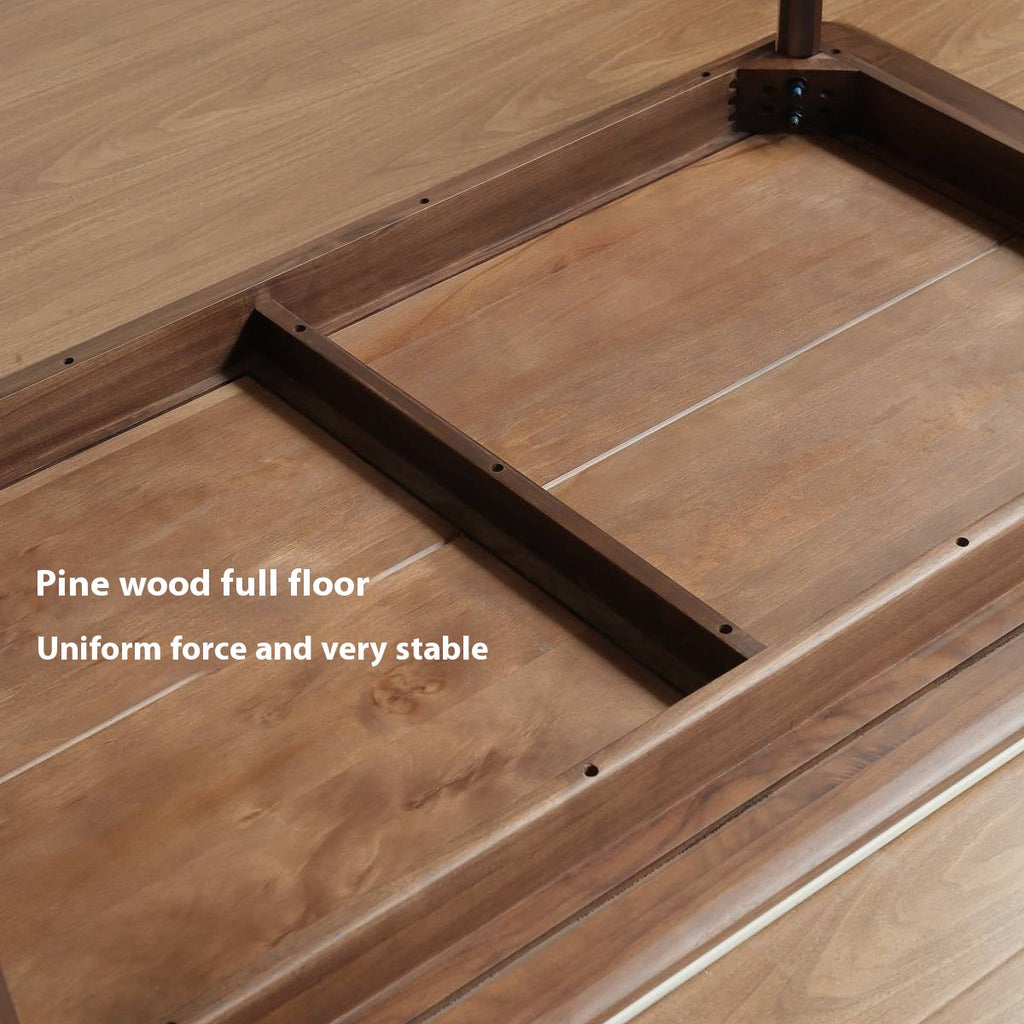 Black Walnut Solid Wood Vintage Rock Plate Dining Table