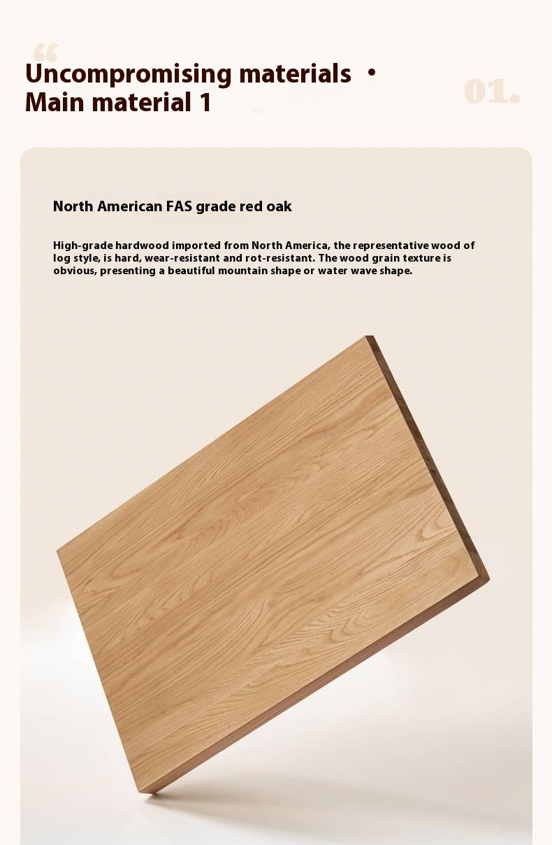 Ash, Black Walnut, Oak, Sandalwood Solid Wood Makeup Stool