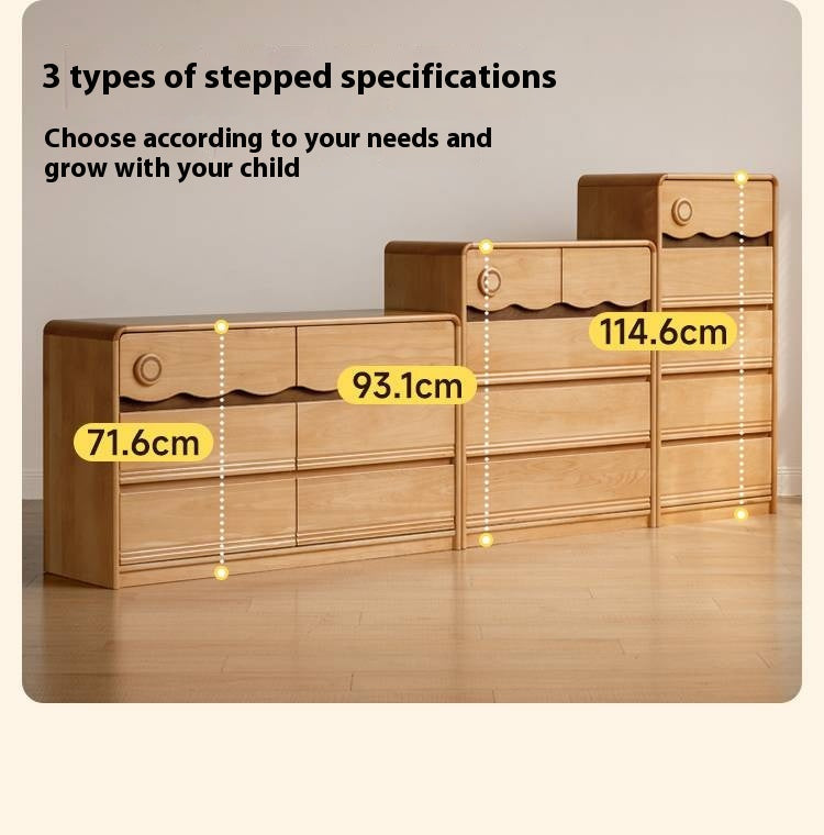 Beech Solid Wood Children's Chest of Drawers