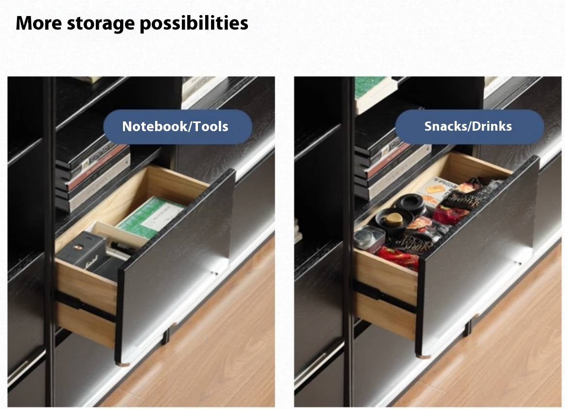 Oak Solid Wood Bauhaus Style Bookcase