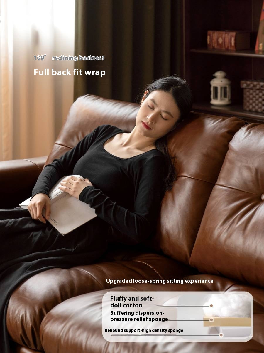 Leather American Retro Style Sofa