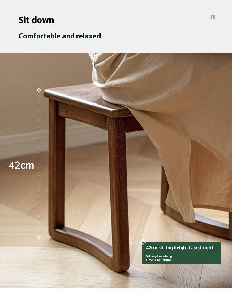 Ash Solid Wood Modern and Simple Style Tea Stool