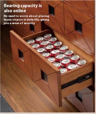 Poplar Solid Wood Modular TV Stand In Antique Style