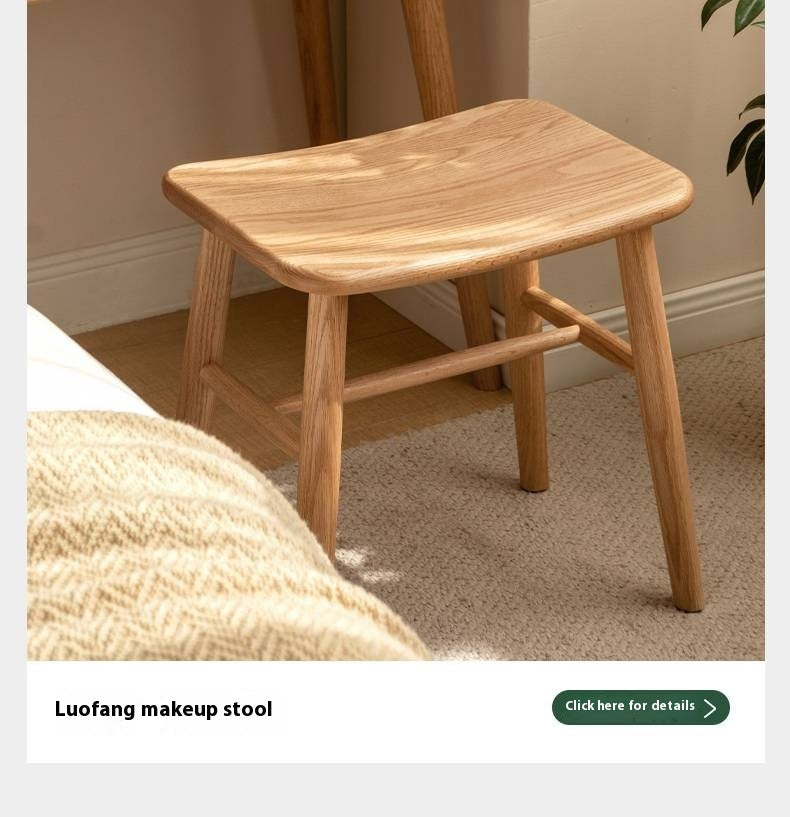 Ash Solid Wood Multifunctional Modern Dressing Table