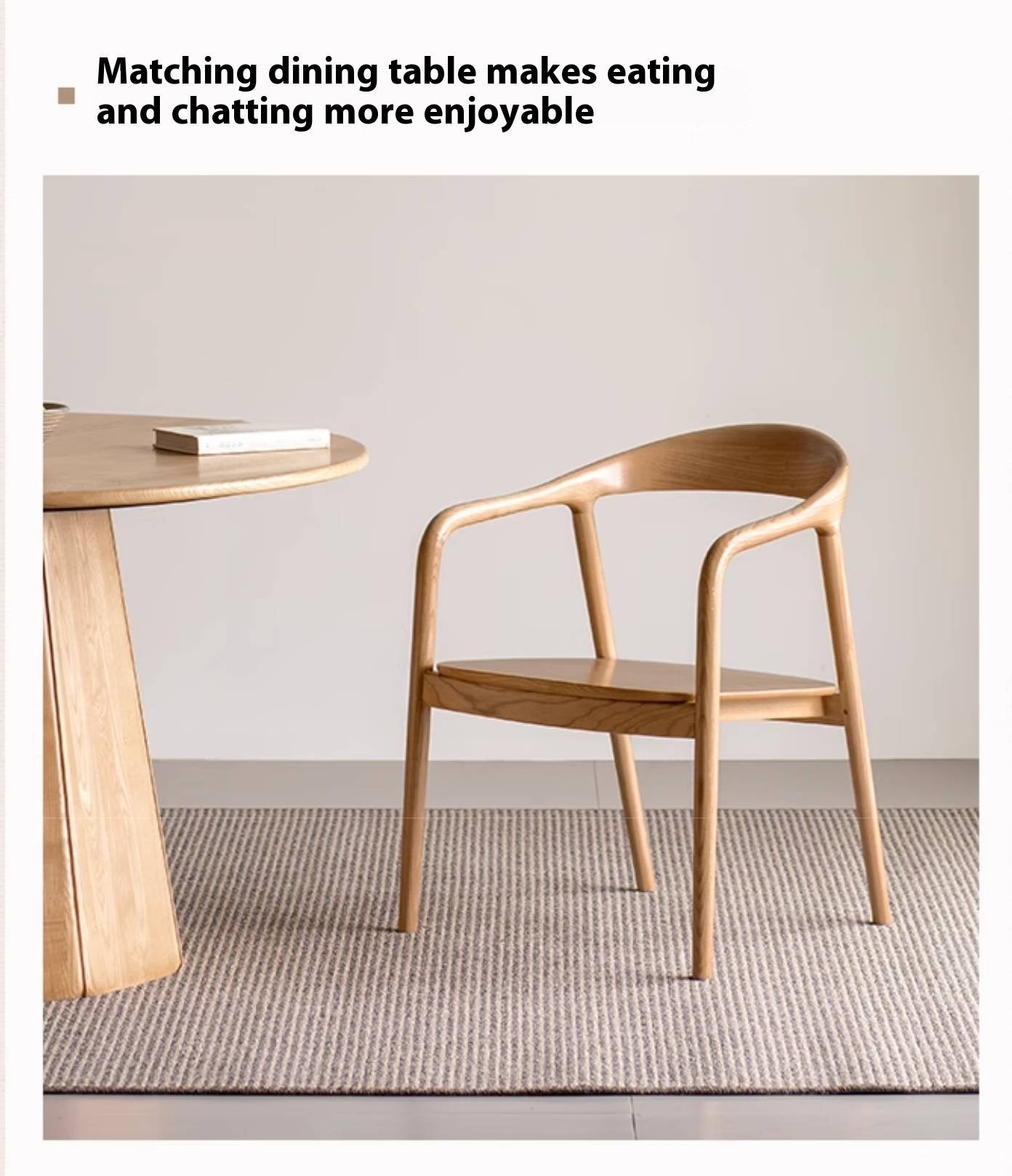 Ash Solid Wood Leisure Armchair