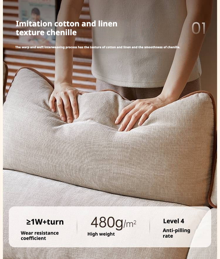 Pine Modern Style High Back Sofa