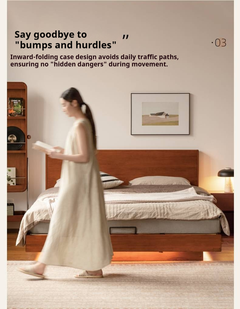 Poplar Wood Solid Wood Antique Style Box Bed