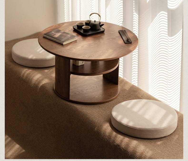 Ash Solid Wood Dual Use Tea Table