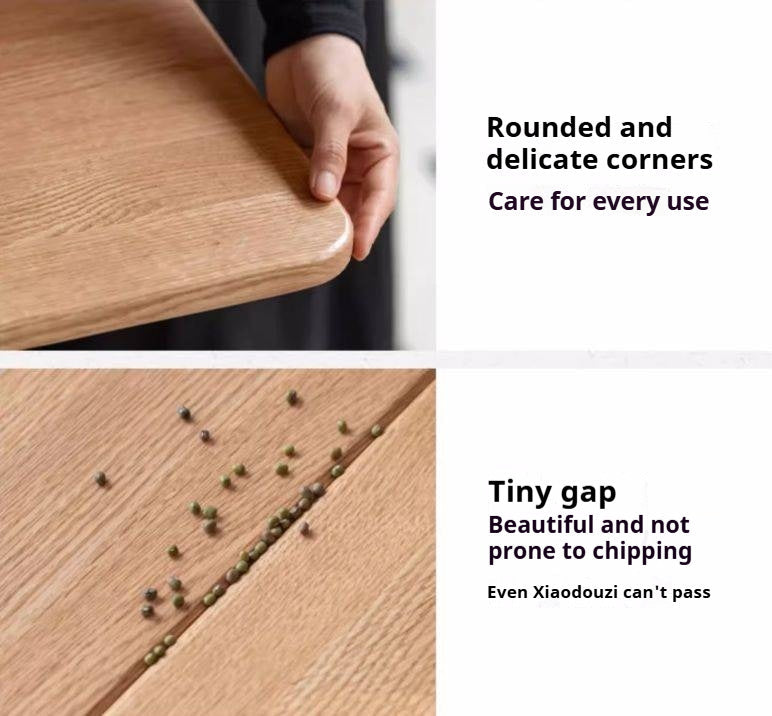 Oak Solid Wood Modern Elevating Folding Tea Table