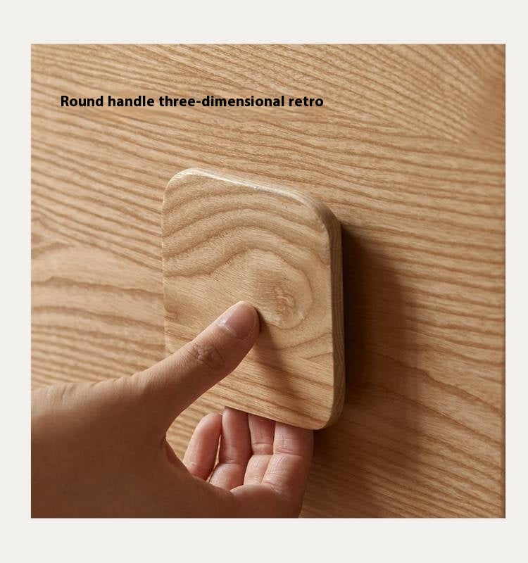 Ash Solid Wood Floor-Standing Module Combination TV Stand