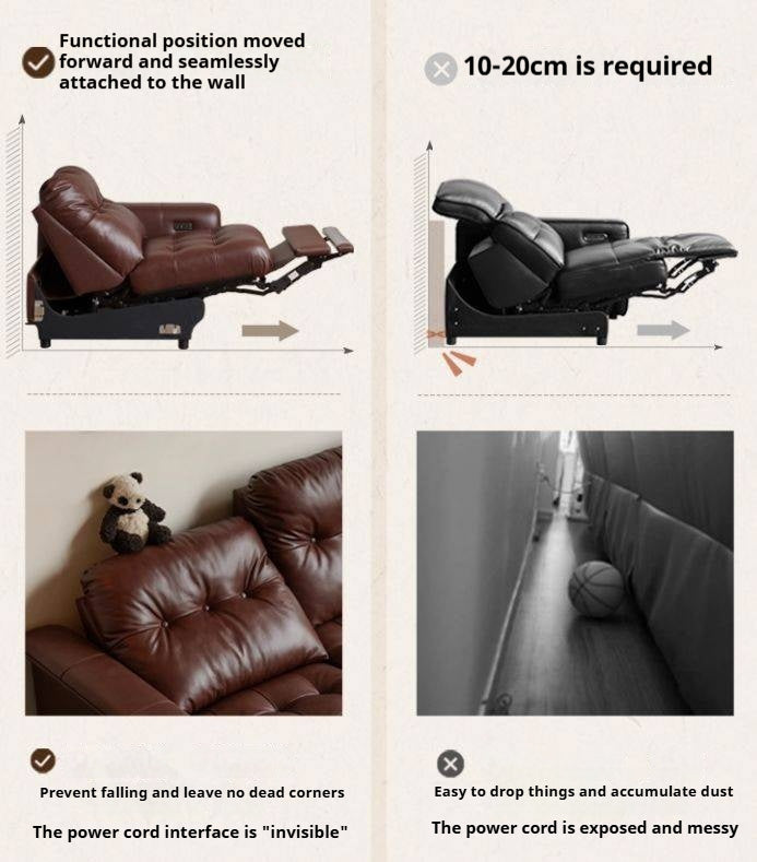 Leather French Retro Sofa