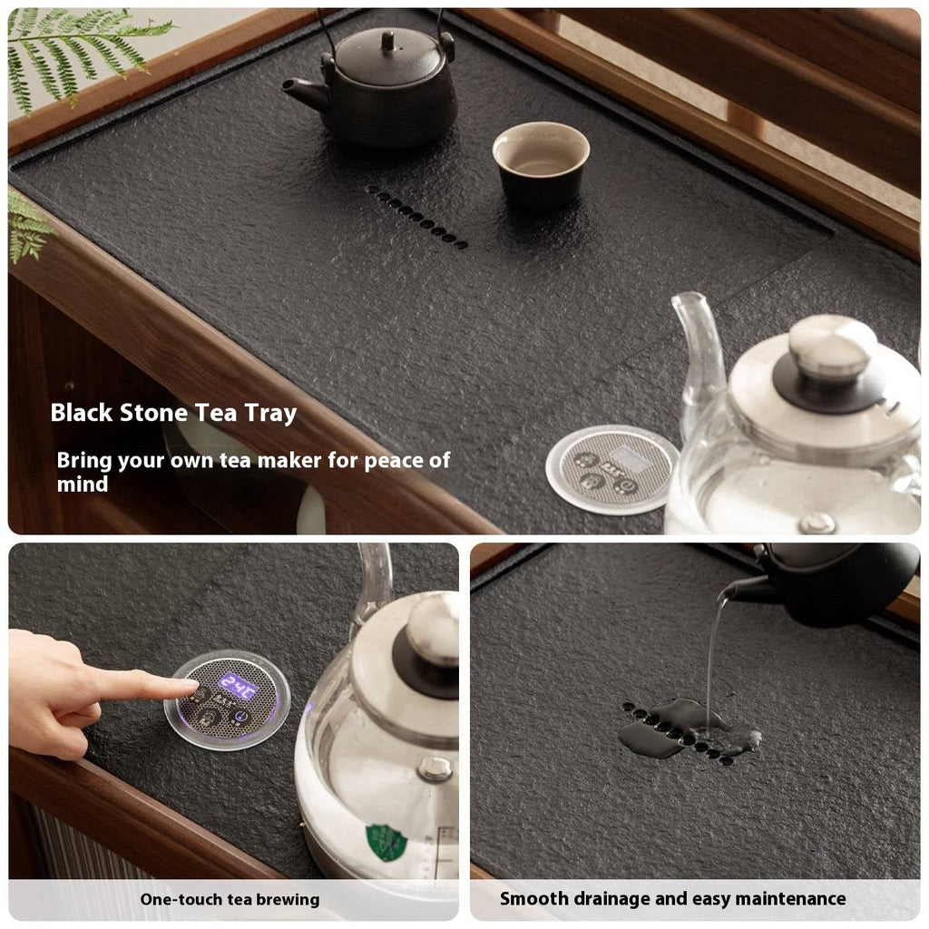 Black Walnut Solid Wood Tea Cabinet