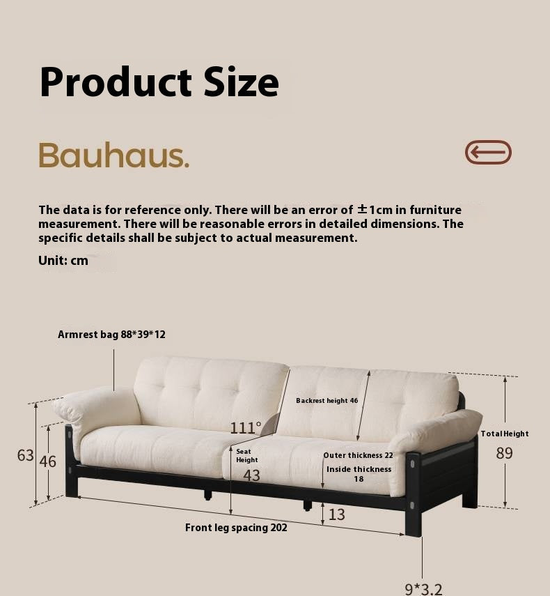 Ash Solid Wood Fabric, Leather Sofa