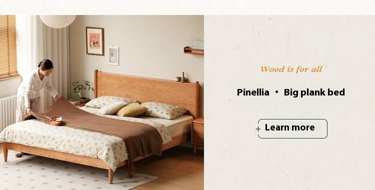 Cherry, Oak Solid Wood French Retro Nightstand