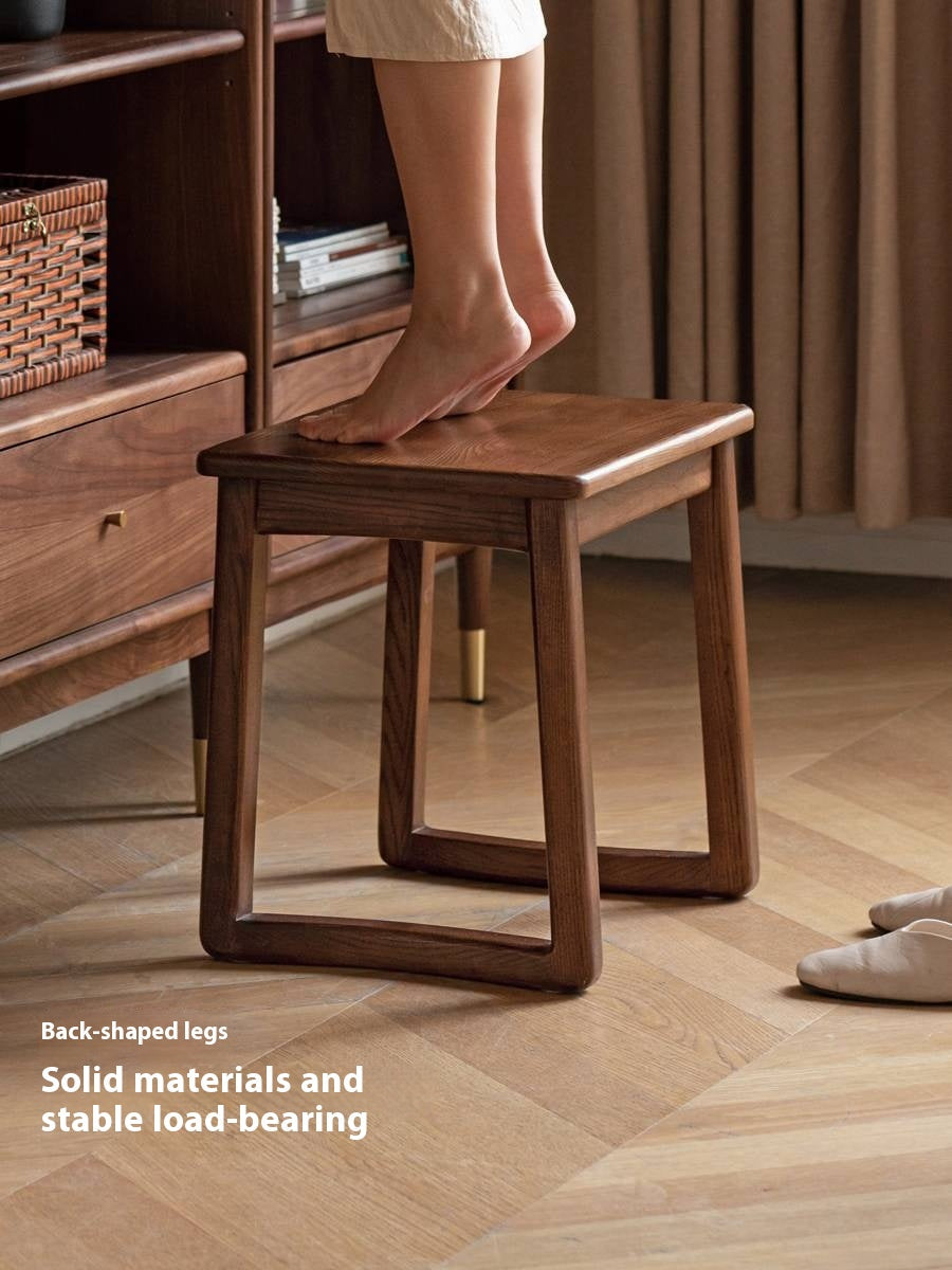 Ash Solid Wood Modern and Simple Style Tea Stool
