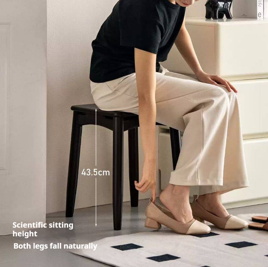 Solid Rubberwood Square Stools