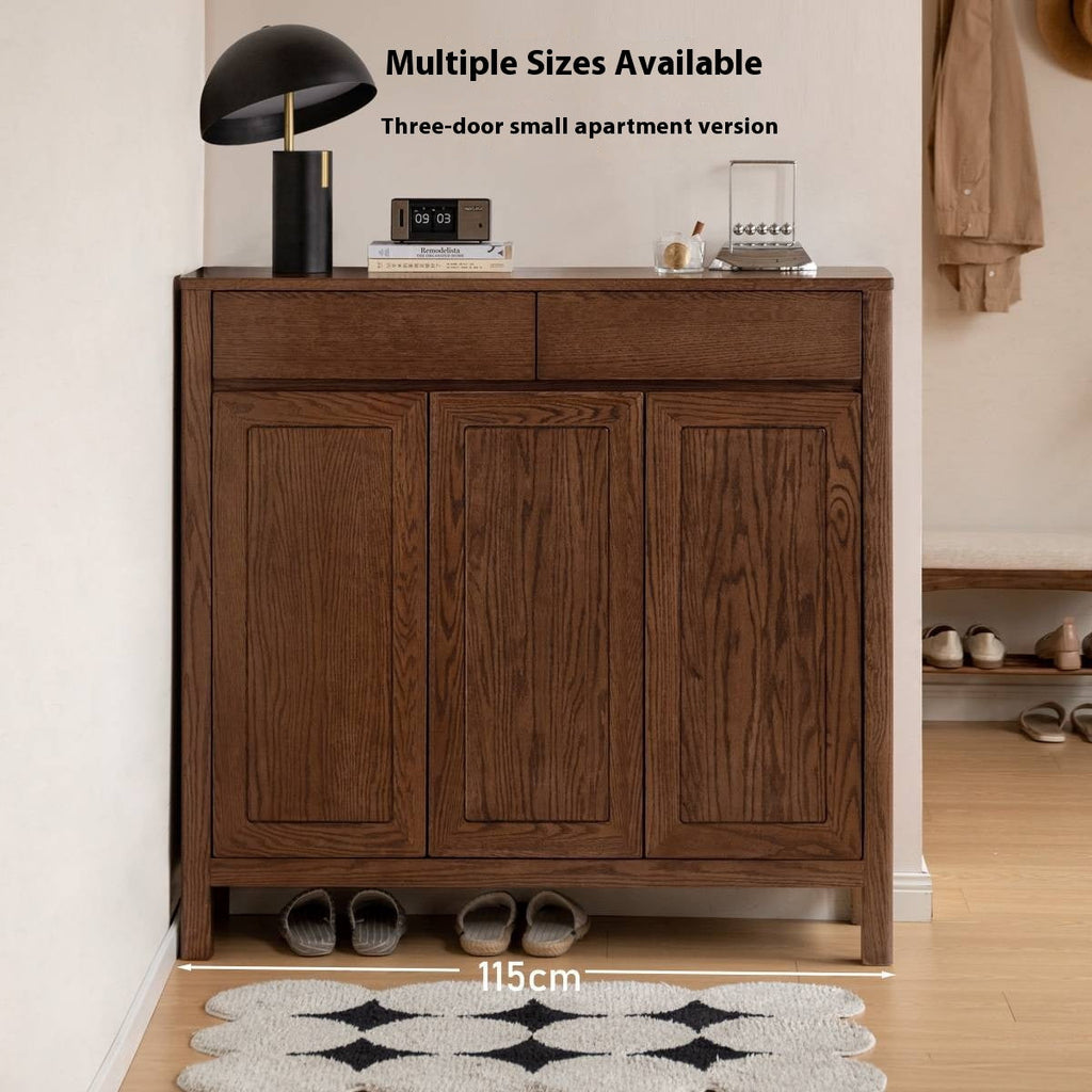 Ash Solid Wood Large Capacity Shoe Cabinet