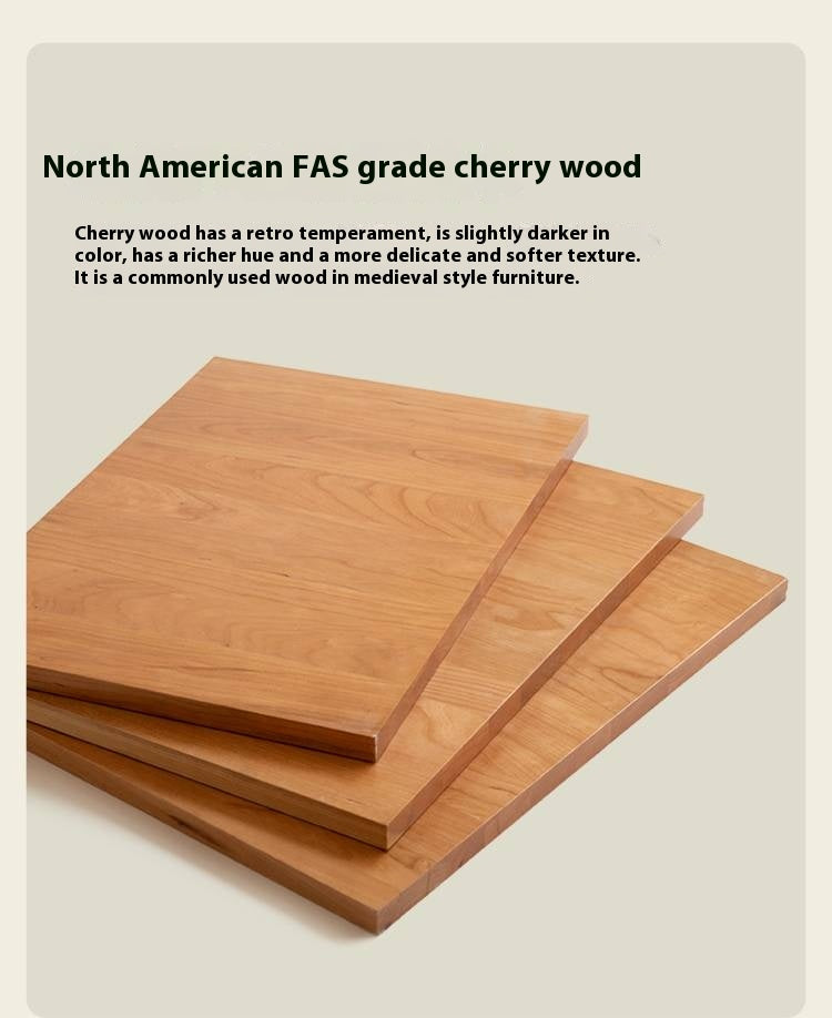 Black Walnut, Cherry Solid Wood Makeup Light Luxury Style Chair