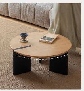 Ash Solid Wood Wabi Sabi Style Creative Coffee Table