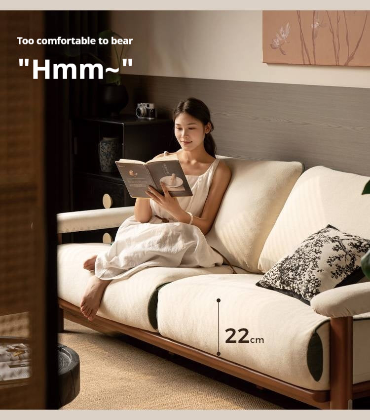 Beech Solid Wood Sofa Ancient Style