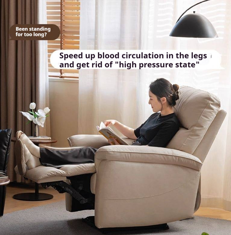 Leather Functional Recliner Electric Sofa