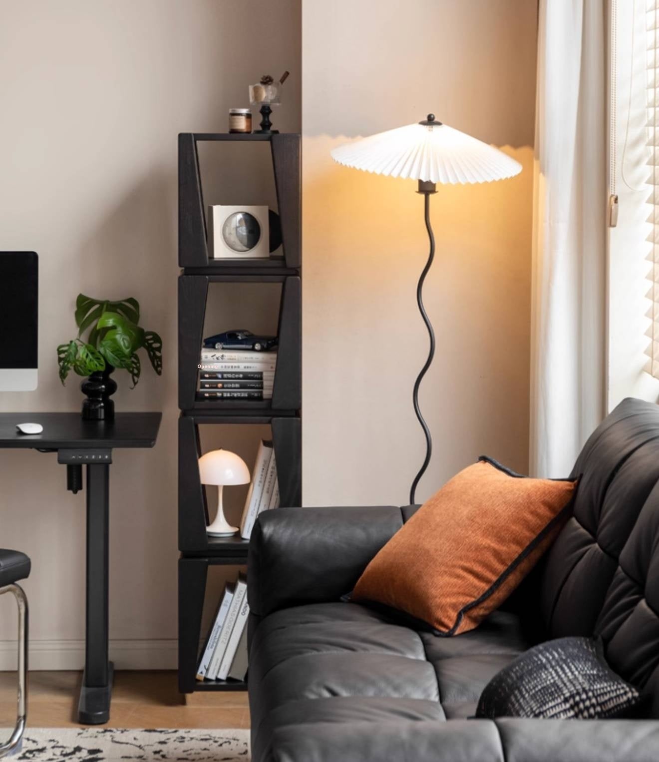 Oak Solid Wood Bauhaus Style Bookshelf