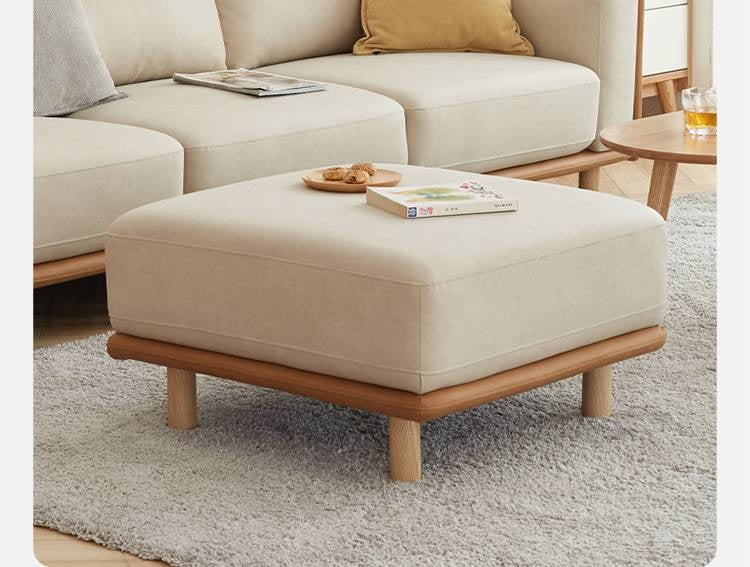 Fabric Soft Footstool Modern And Simple  Footrest-