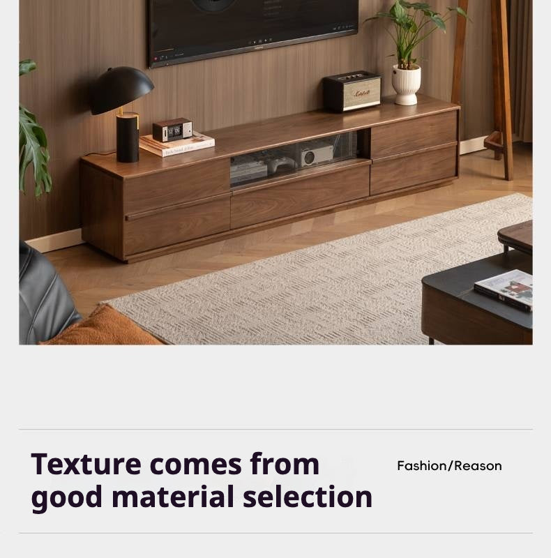 Black Walnut Solid Wood TV Stand